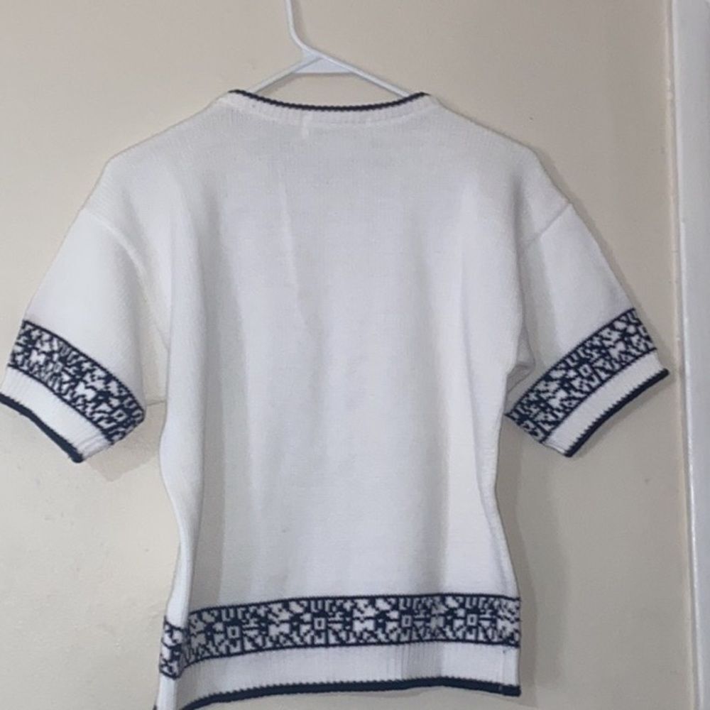 Cambridge Spirit 💯 Cotton Knit Women Top Size M - Picture 8 of 9